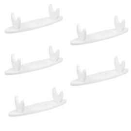 Begot 5 Pcs Acrylic Pen Holder Display Stand, Desk Pencil Wand Holder Showcase, Paintbrush Drying Rack for Home Office (White)