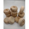 1-3/4" x 3/4" x 1/8" Unfinished Wooden Toy Wheel 14pc