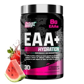 Nutrex Research EAA Hidratación | EAAs + Polvo de BCAA | Recuperación muscular, fuerza, construcción muscular, resistencia | 8G de aminoácidos esencia