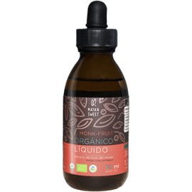 Monk Fruit Orgánico Líquido, 120 ml, Rinde 700 tazas, Mayan Sweet