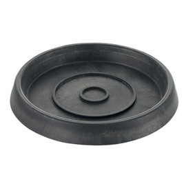 Richell 000973 Botany Plate, 12 Type, Diameter 4.9 x Height 0.6 inches (12.5 x 1.6 cm), Dark Gray, Pack of 5