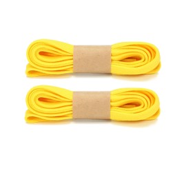 Yeelin Flat Shoelaces 5/16 inch (8mm) for Sneakers in 29 Colors and More than Ten Different Lengths, 2 Pairs