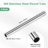 M METERXITY 2-Pack 250mm 304 Stainless Steel Tube, 20mm OD
