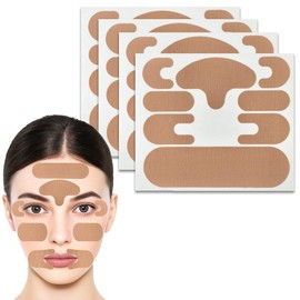 KIRZAX 4er-Pack Gesichtsklebeband, straffendes Facelifting-Klebeband, Anti-Falten-Gesichtspflaster, Facelifting-Pflaster, Facelifting-Klebeband, Anti-Falten-Facelifting-Pflaster zur Hautstraffung