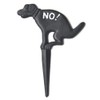 No Pooping Yard Sign Cast Iron Dog Poop Yard Sign