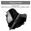 PSLER Motorcycle Windscreen Windshield Double Bubble Flyscreen Wind Screen Deflector