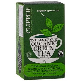 Clipper Fairtrade Organic Green Tea [Pack 25]