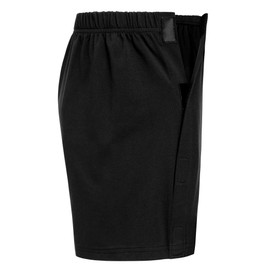 Deyeek Unisex Tear Away Underwear Shorts 3-inch Knee Hip Replacement Recovery Post Surgery Cotton Athletic Shorts Loose Fit Black