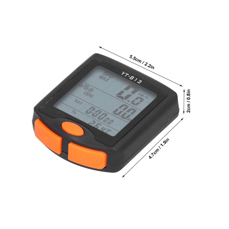 Ejoyous Digital Bicycle Computer, Waterproof Wireless Bicycle Speedometer with LED