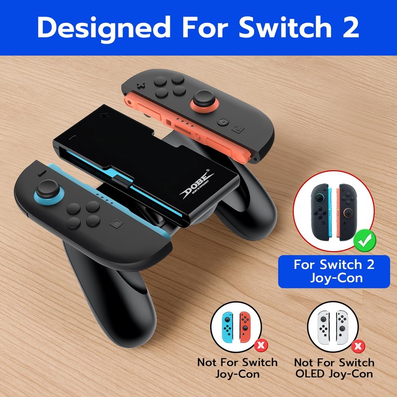 Tolesum Charging Holder for Switch 2, Charging Handle with Stand