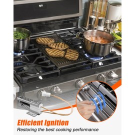 7432P136-60 Range Oven Igniter Fit for Whirlpool Maytag KitchenAid Jenn-Air Amana Magic Chef Admiral Norge Roper, Gas Range Bake Igniter Replace 7432P131-60 1544454 31991701 32009801 74008064
