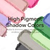 Gray Matte Eyeshadow Single, Smoky Eyeshadow Compact, Ultra-fine Lightweight, Crease-proof