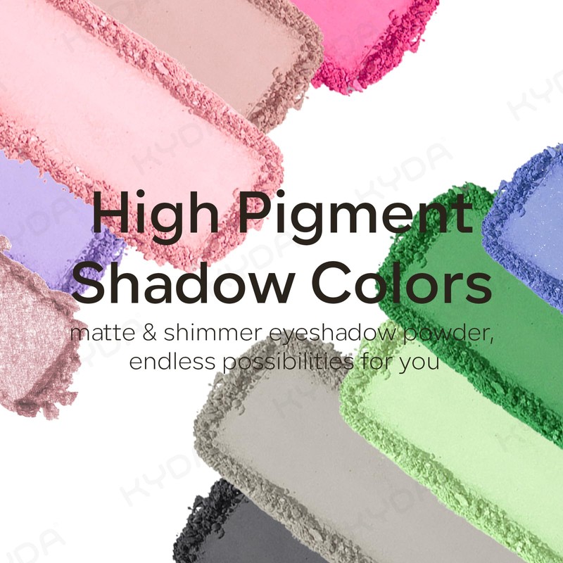 Gray Matte Eyeshadow Single, Smoky Eyeshadow Compact, Ultra-fine Lightweight, Crease-proof