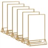 HIIMIEI Acrylic Gold Sign Holder, 5x7 Gold Acrylic Picture Frames