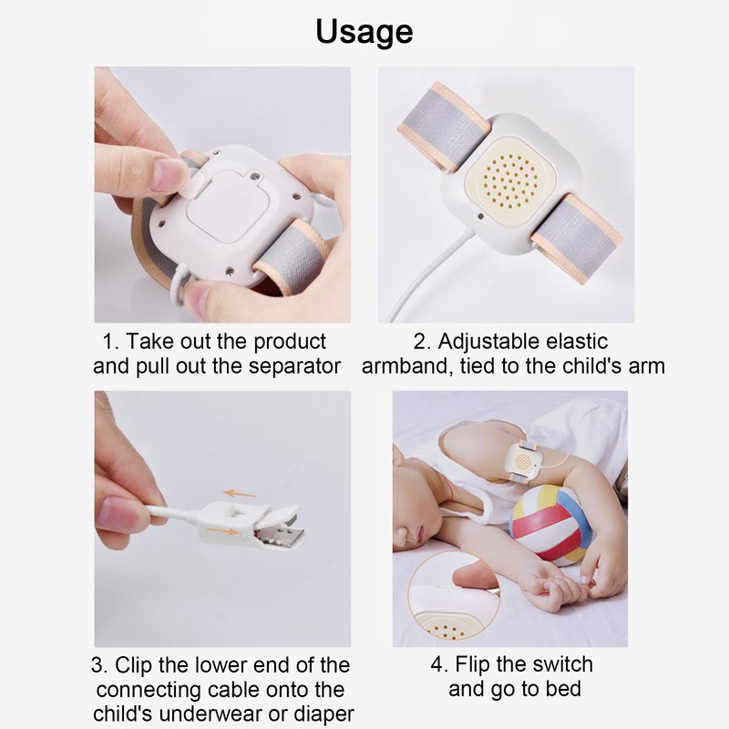 Electric Bedwetting Alarm High Sensitivity Bedwetting Sensor Alarm for Children