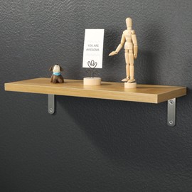 Sayayo 4pcs 125mm x 75mm Brushed Stainless Steel Shelf Support Brackets Wall Bracket Support Bracket EJ5207-4P