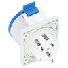 3 Pin 2P+E Industrial Connector IP44 Waterproof Concealed Mount Aviation