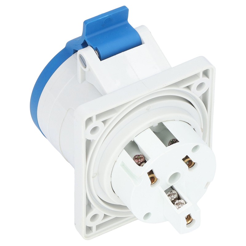 3 Pin 2P+E Industrial Connector IP44 Waterproof Concealed Mount Aviation