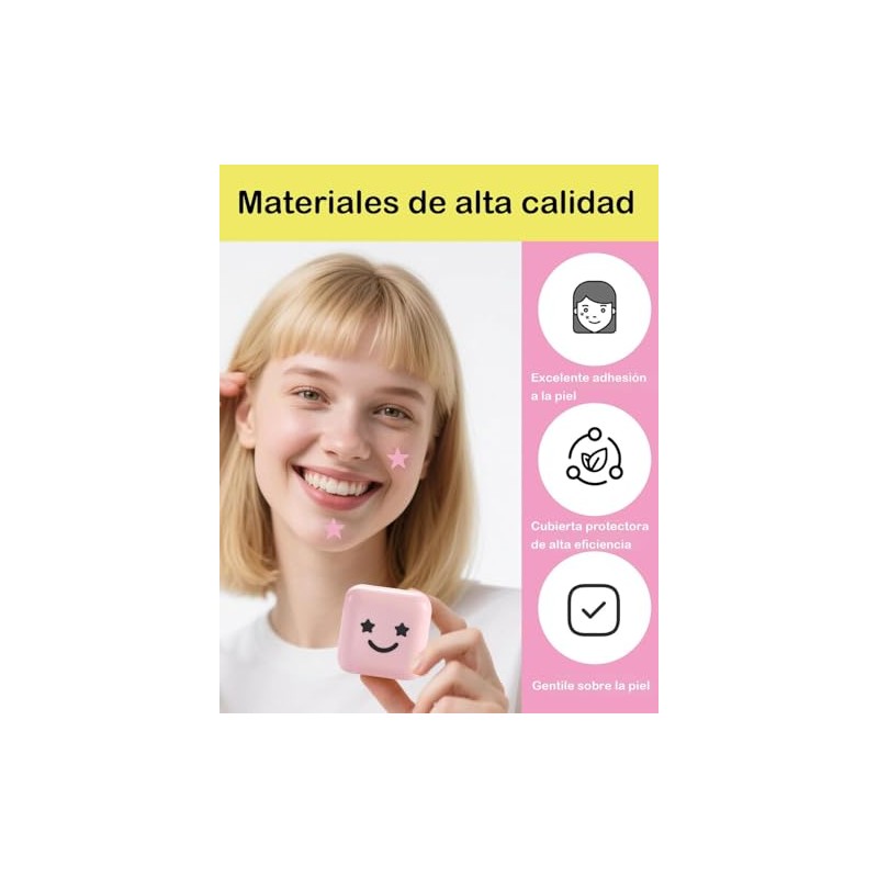 64 Tabletas Estrellas Para Granos, 2 Cajas, Rosa Y Amarillo,