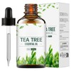 MrCuvaryas Tea Tree Oil, Organic Natural Tree Oil for Face,