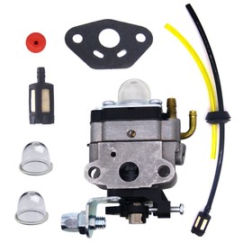 FitBest Carburetor with Fuel Line Kit for Troy-Bilt TB590BC TB26TB TB475SS TB575SS TB525CS TBE515 Gas Trimmer Carb