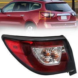 LEAVAN Outer Tail Lights Assembly Fit For 2013 2014 2015 2016 2017 Chevy Traverse Left Driver and Right Passenger Side Rear Taillight Replacement 84266019 23301756 GM2804112C (Left Driver Side)