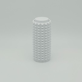 Spiky Fidget Clicker - Anxiety Reducing Tactile Relief - 3D Printed Multi Color - Budget Friendly - High Quality - Stress Relaxation Stick Solution - United States Made - Perfect Gift:_Matte White_Quiet + Smooth