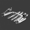 Mofun Chrome Luggage Rack Stealth Style Detachable Compatible with Harley
