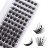 Lashes Cluster 72 Pcs Individual Lashes D Curl 8-16 mm