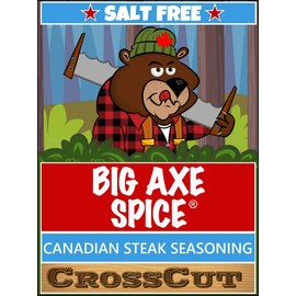Big Axe Spice CrossCut Canadian Steak Seasoning - Salt Free, Potassium Free, Gluten Free, Sugar Free, Preservative Free, Vegetarian, Vegan, Paleo, Kosher & Halal Friendly