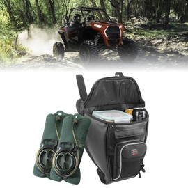 KEMIMOTO XP 1000 2-in-1 Cooler Storage Bag - Upgraded Shoulder Console and Seat Center Cargo Bag with 2 Hydration Backpacks, Compatible with Polaris RZR XP 1000, 900, 800, and 570.