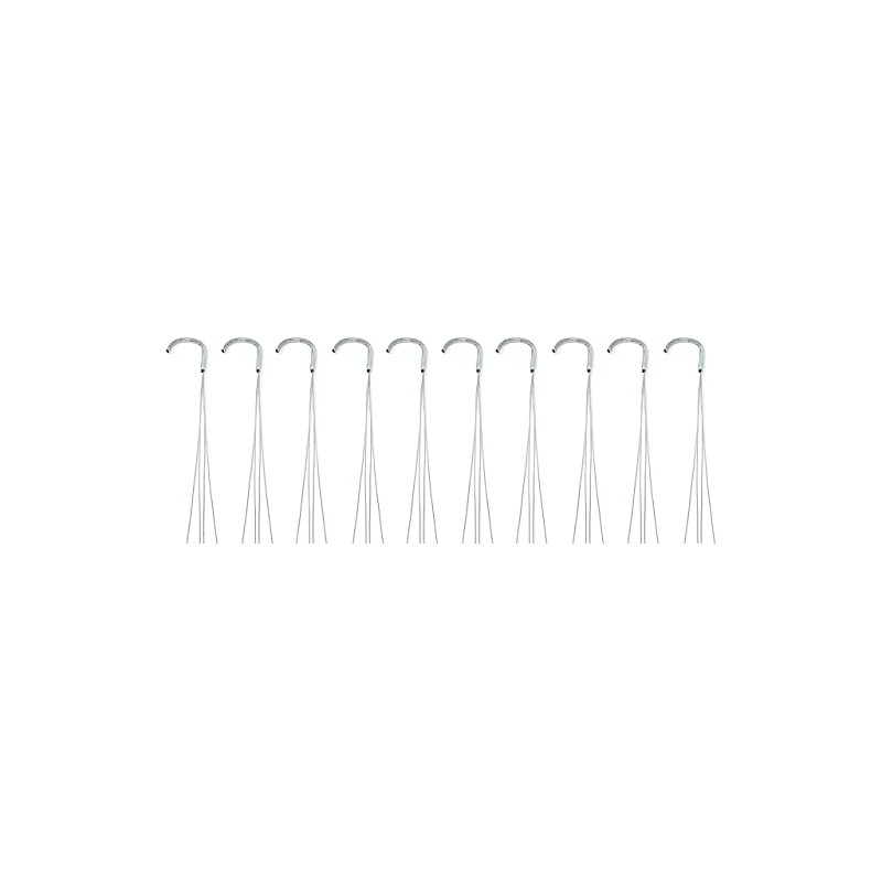 ILUVUMOREI 10 Pack 24" 4 Wire Steel Hook Hanger, Gardening