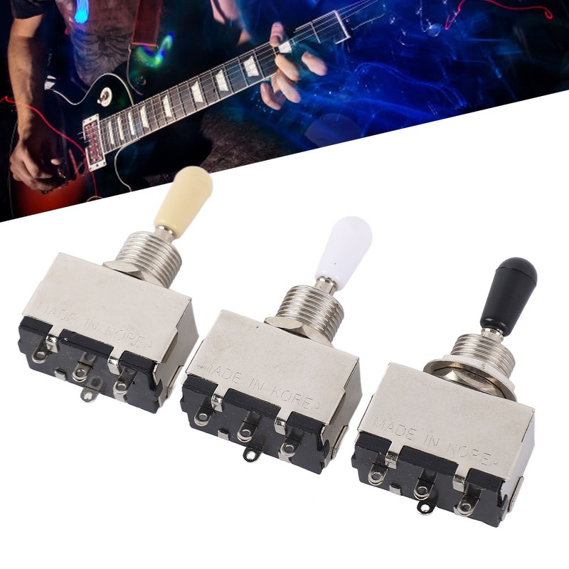 3Pcs Electric Guitar Toggle Switch 3 Way Voice Changeover Shifter
