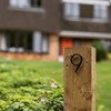 5" Stainless Steel Floating House Number, Metal Modern House Numbers,