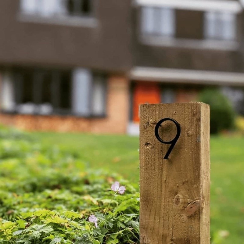 5" Stainless Steel Floating House Number, Metal Modern House Numbers,