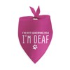 I'm Not Ignoring You I'm Deaf Dog Bandana for Large
