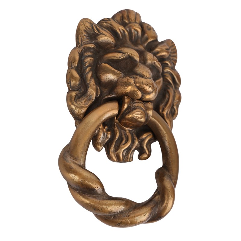 SKANDH Bronze Lion Head Door Knocker