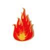 TH Red Flame Fire Burn Logo Biker Motorcycle Jacket Vest