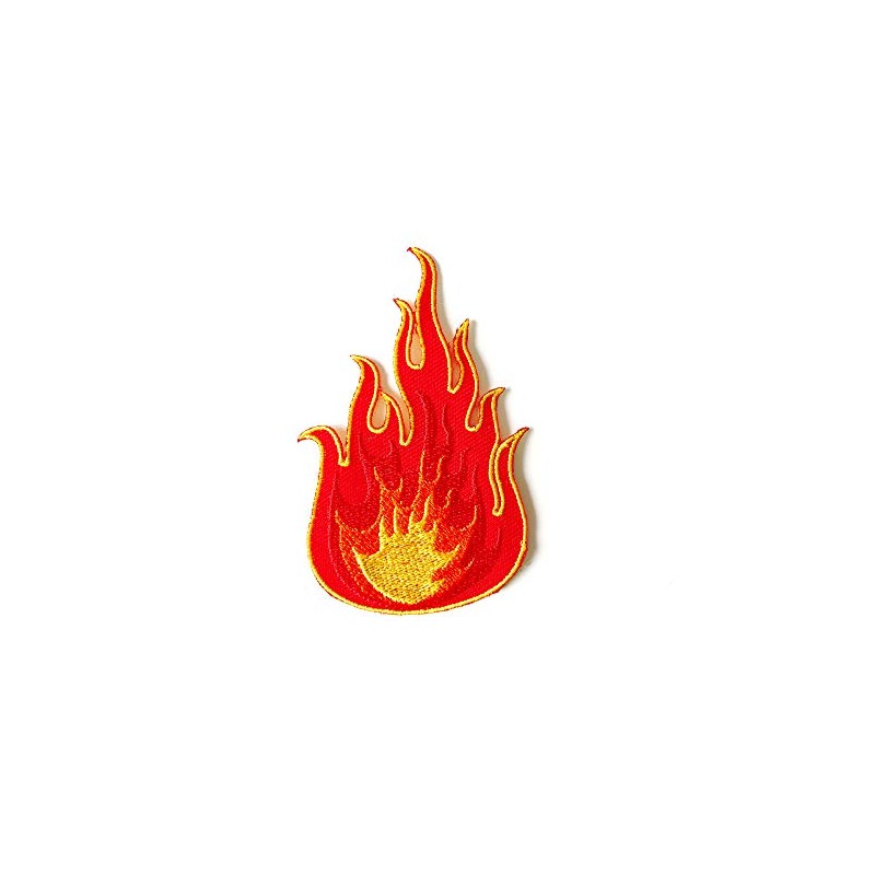 TH Red Flame Fire Burn Logo Biker Motorcycle Jacket Vest