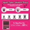 Lash Extension Kit Lash Clusters Kit with 168 Pcs Individual