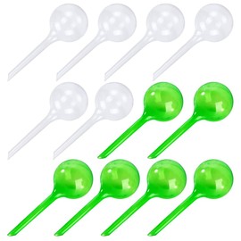 AVCXEC Small Plant Watering Balls, Pack of 12 Automatic Watering Balls, Plastic Watering Balls, Watering Flower Waterer, Water Dispenser for Plants, Potted Plants, Self-Watering