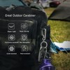 KCFEV Titanium Carabiner Keychain, Bottle Opener Keychain Clip, Key Organizers
