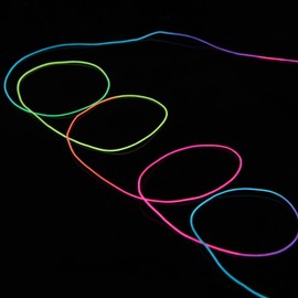 Senkary 1 mm Elastic Cord String Beading Thread Stretch Bead String Fabric Craft Cord for Jewelry Making Bracelet, 109 Yards, Rainbow Color