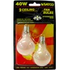 Satco S2745 120V Intermediate Base 40-Watt A15 Light Bulb, Frosted