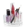 DJUNXYAN 8 Compartments Heart Shaped Transparent Acrylic Lipstick Makeup Brush