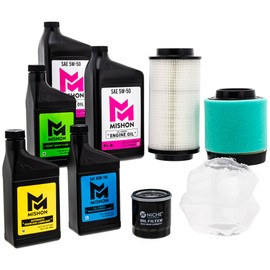 MISHON Full Service Engine Oil Change Kit 5W-50 for Polaris Magnum 325 4x4 (2001)
