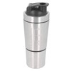 Shaker Bottle 800ml Stainless Steel with Whisk Portable Protein Shaker