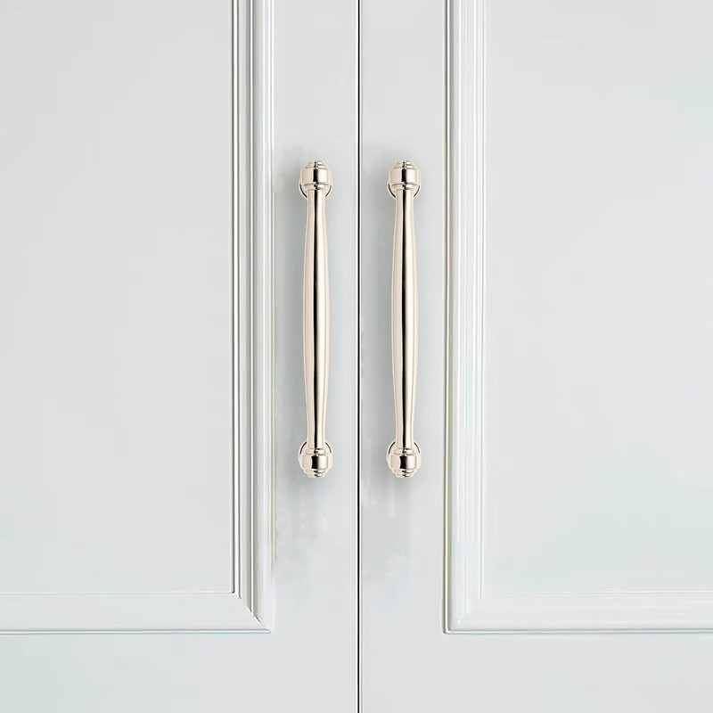khtumeware 10 Pack Polished Nickel Cabinet Pulls 3 Inch(76mm) Hole