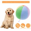 POPETPOP Interactive Squeaky Dog Ball Toy - Soft Plush Chewable