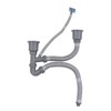 Kitchen Sink Double Hose Drain Kit Quick Draining Expandable Multiple
